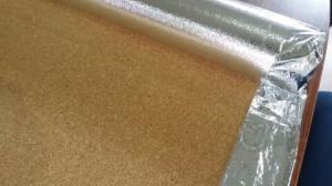 3mm High Density Cork With Silver Aluminum Foil For Sound Barrier