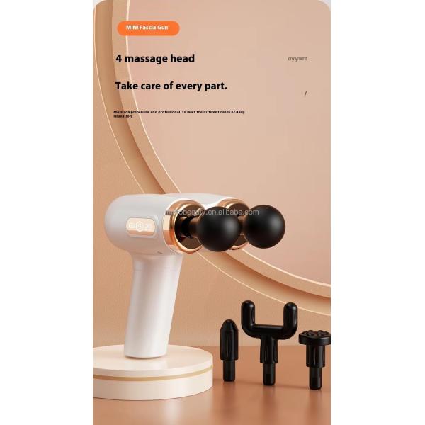 Cordless Dual Head Massage Gun Full Body Deep Tissue Massager Type C Charging