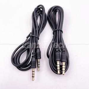 China Stock Male to Male 3.5mm 4 Poles Stereo Jack Microphone Audio Extension Cable for Earphone Computer Speaker on sale