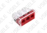 10Pcs / Box Conductor Push Wire Terminals Block With Lever