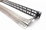 1U 48 Port Modular Patch Panel Shielded For Cat.6/Cat6A Jack