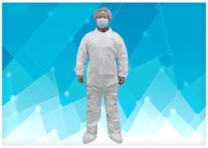 Customzied Color Disposable Protective Coverall Weight 450g Prevent / Isolate Dust
