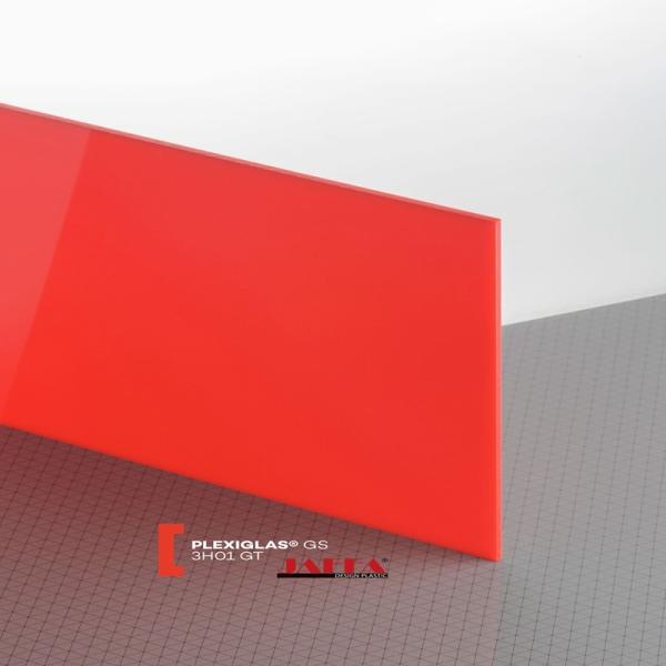 Quality Red Plexiglass Custom Plexiglass Acrylic Sheets High Impact Resistance for sale
