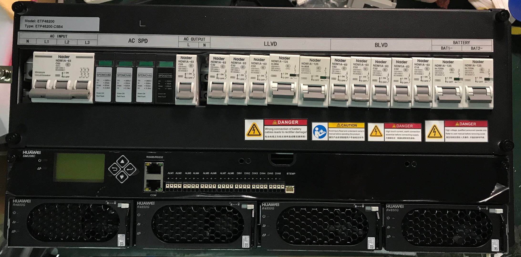Huawei ETP48200-C5B4 Communication Power Supply 48V200A Embedded DC Switching Cabinet Insert Frame Rectifier Module