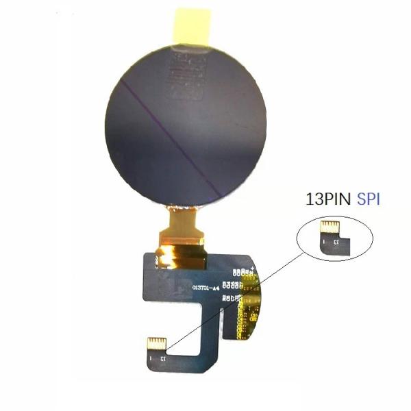 1.3 Inch AMOLED Display Module 400 Cd/M2 360*360 Resolution SPI Interface