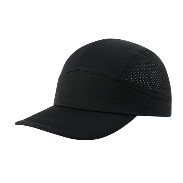 Quality Men Quick Dry Performance Running Hat Custom Lightweight Gray Nylon Mesh Sports Caps for sale