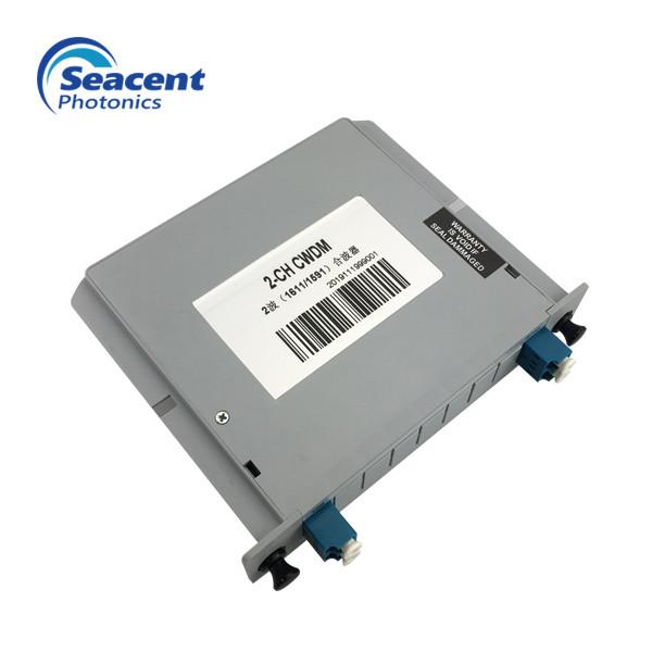 Quality 2 Channels CWDM Mux Demux 1270~1610nm Wavelength High Isolation for sale