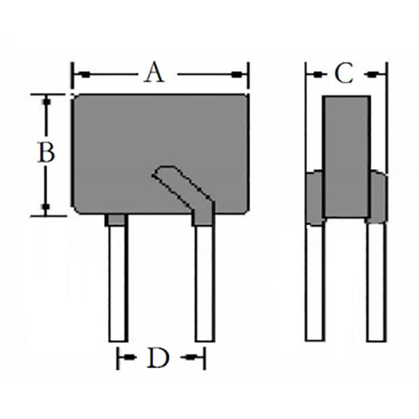 600V PPTC DIP Resettable Fuse Circuit JK600 SERIES Polymer Material