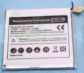 Battery Apple Ipod Replacement Ipod Touch Spare Parts for Nano 3th Gen