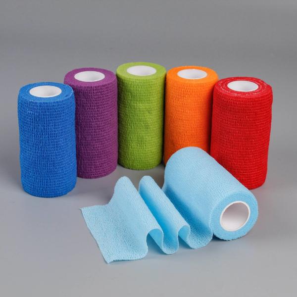 Quality White Blue Yellow Hypoallergenic Medical Adhesive Elastic Bandages for sale