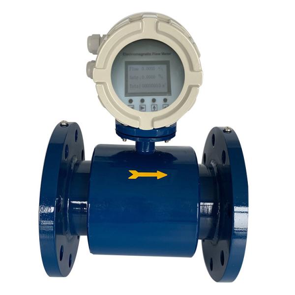 Quality 4 Inch Compact Electronic Magnetic Flow Meter With Modbus RS485 Output for sale