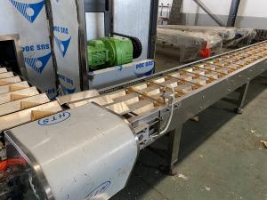 China Stain Steel 90 Degree Turn Conveyor Ice Cream Cone Production Line on sale