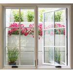 Custom Design UPVC PVC Windows With 70mm Window Frame Width