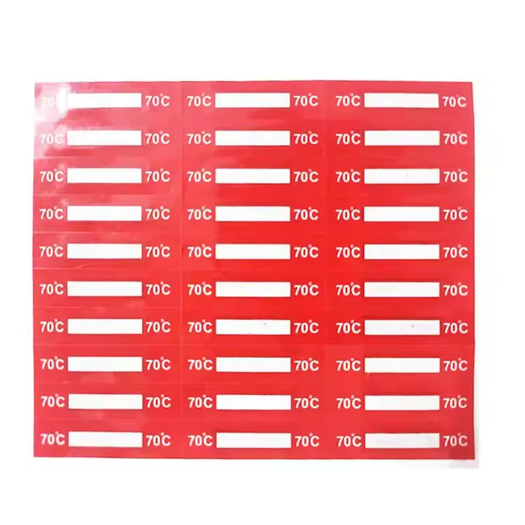 Non Reversible 1 Point 70 ℃ 158℉ 1 Temperature Level High Temperature Sensitive Labels