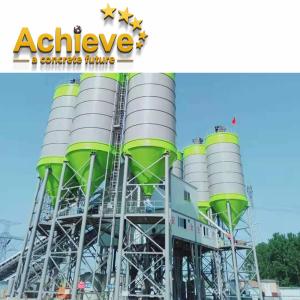 China HZS180 Stationary Mini Ready Mix Concrete Plant 278kw 180 M3/H on sale