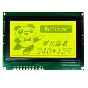 Buy cheap Yellow Green Positive LCD Display Module 240*128 Resolution Graphic STN LCD Module product