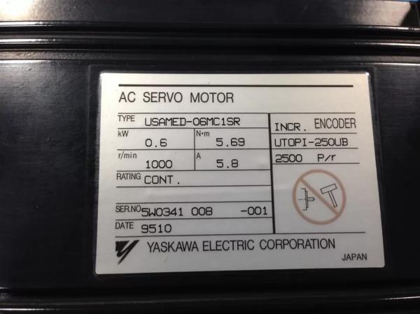 Quality USAMED-06MC1SR AC Yaskawa Servo Motor 3 Phase AC Servo Controller for sale