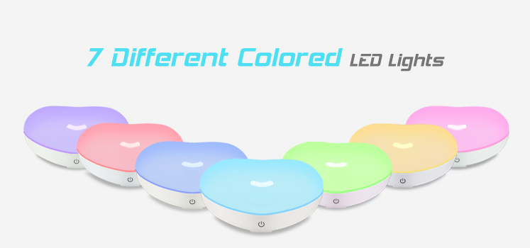 Heart Shaped Natural Sound Remote Control Humidifier For Kids