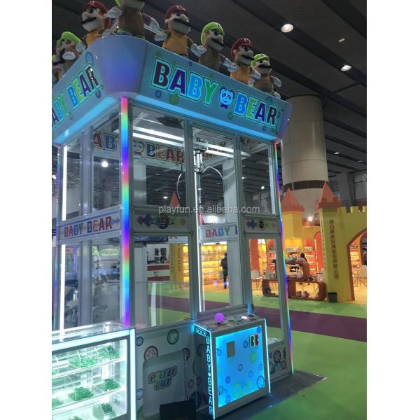 Brazil Most Popular KIT Big Size Gift Doll Toys Baby Bear Big Huge Skill Toy Crane Catcher Machine Arcade Claw Prize