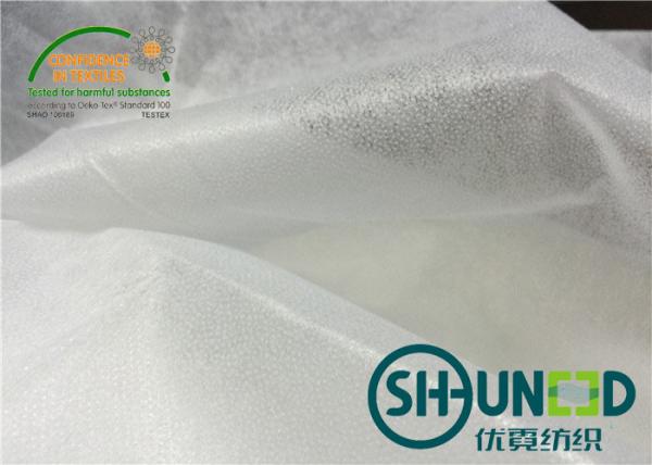 Quality Micro - Dot Non Woven Fusible Interlining Fabric 100cm Width N1308FG for sale