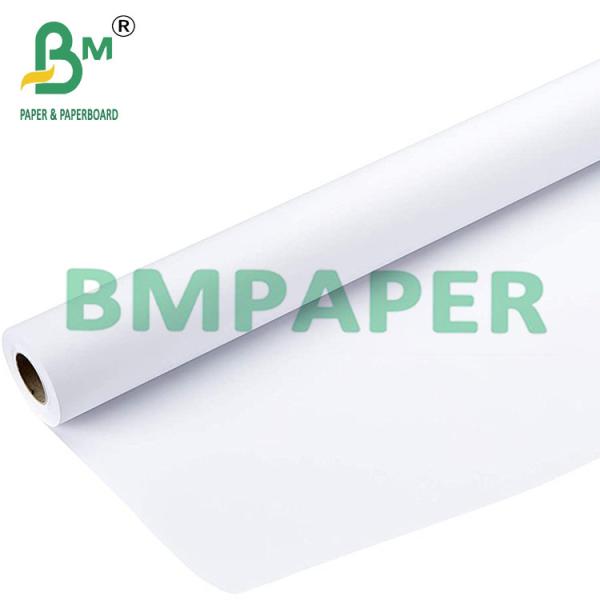 Quality 24" 36" X 500ft 80g Plotter Paper Roll 2" Core For Inkjet Printers for sale