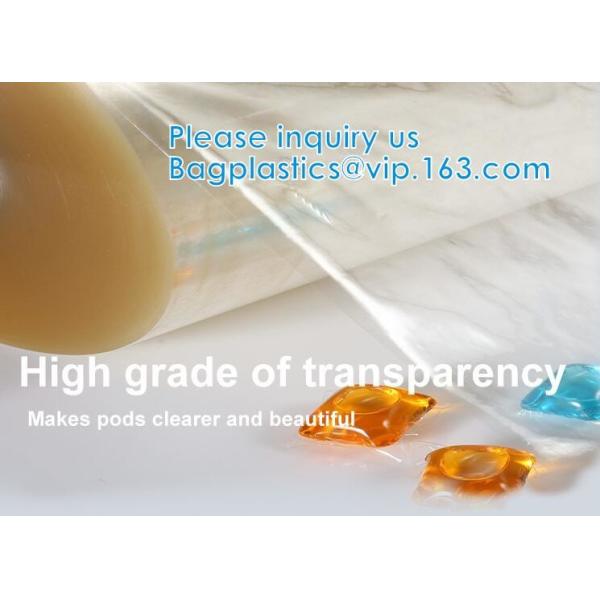 PVA Laundry Film Bags Clothes Washing Powder Capsules Marble Peel Off Film Water Soluble Seed Tape