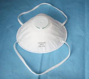 China Disposable Ffp2 Face Masks  / Ffp2 Dust Mask With Valve Single Headband on sale
