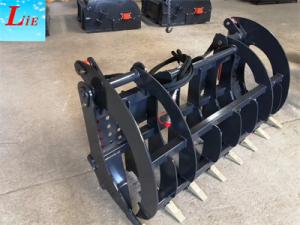 Buy cheap China Root rake attachments for wheel loader root grapple bucket grapple skid steer root rake product