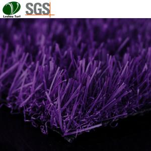 Buy cheap Garden Playground Purple Artificial Grass Natural Looking Plastic Material product