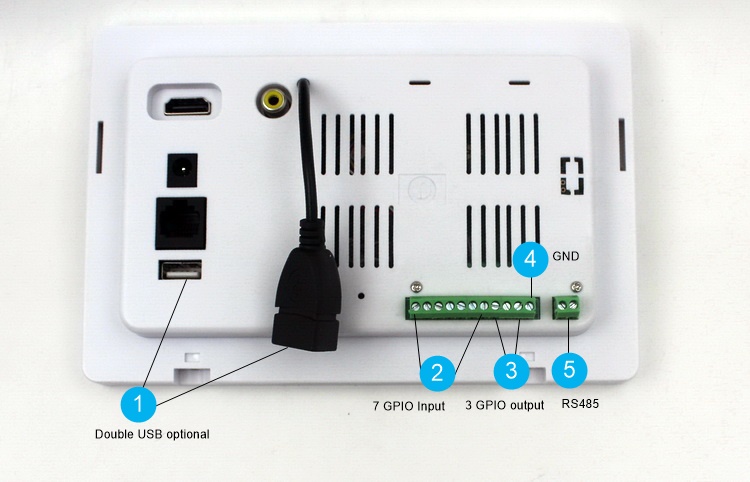 Embedded Wall 7" Automation Terminal Touch Screen With Android OS
