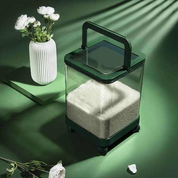 Rectangle Stackable Fliptop Airtight Kitchen Container Grain Storage Box Rice