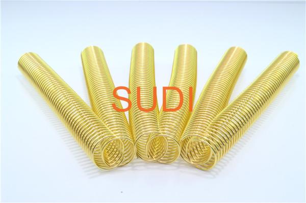 Quality 4:1 Gold 12" Plated Spiral Bound Coil for sale