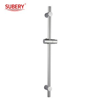 Chrome Round Classical Shower Holder Bar Bathroom SUS304 3 Function ABS Plastic Handshower Hose