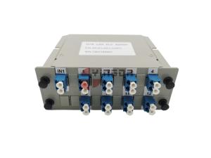 China LC SC ABS Fiber Optic Passive Splitter 16 Port LGX Cassette Module 2X16 Flame Retardant on sale