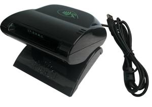 Buy cheap RS232 Contact Smart Card Reader , Desktop Card Reader ISO 14443 product
