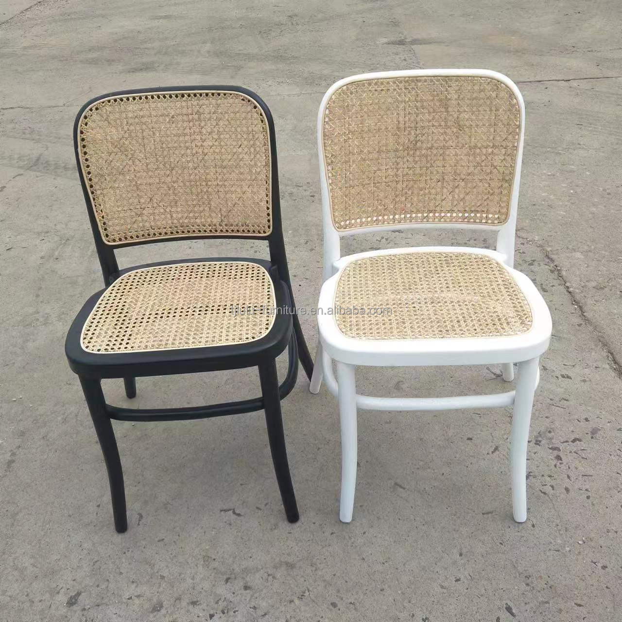 Dining Chair Modern Rattan Frame Banquet Chair for Events W45cm*D51cm*H83cm