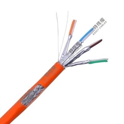 Quality BC Copper Inner Conductor Cat7 FTP 23AWG Communication Networks Cable Lan Over-Braided for sale
