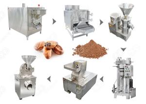 China Industrial Cocoa Powder Production Line , Nut Processing Machine 100 Kg/H Capacity on sale