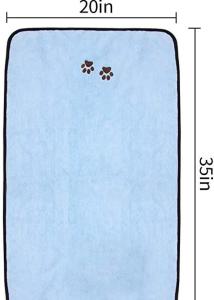 China 20''X35'' Soft Pet Microfiber Towel , Quick Dry Dog Towel on sale