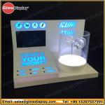 illuminated custom rotating acrylic headphone display stand earphone holder led