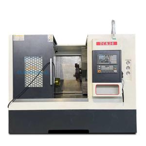China Tck56 Metal Turning Machine Tool Slant Bed Cnc Lathe Machine Milling Head on sale