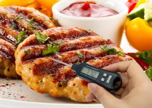 Buy cheap Curved Design Handle Fast Read Digital Thermometer Instant Grill Thermometer product