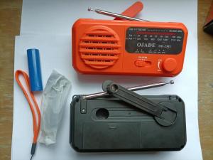 Outdoor Emergency Solar Hand Crank Radio ABS LED Support 2800MAh Battery