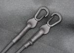 Grey Matte OEM Metal Buckle Elastic Drawstring Cord For Sweatpants