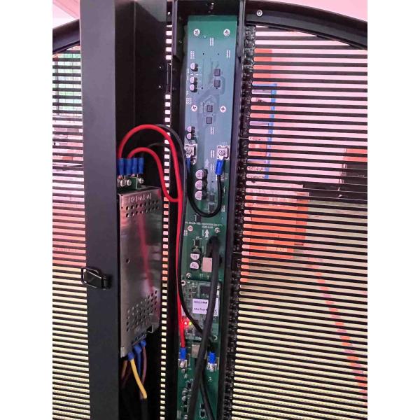 P3.91mm P7.82mm LED Transparent Display 1 Meter Diameter Cabinet