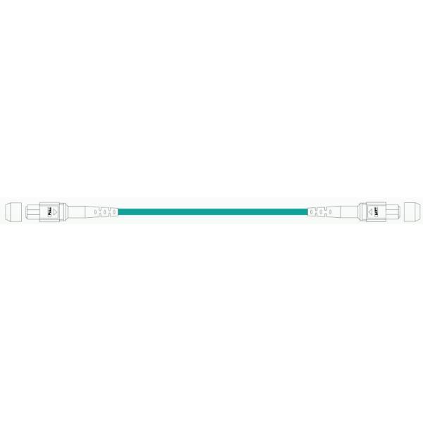 12core Multimode Fiber Optic Patch Cord With MPO LC Connector