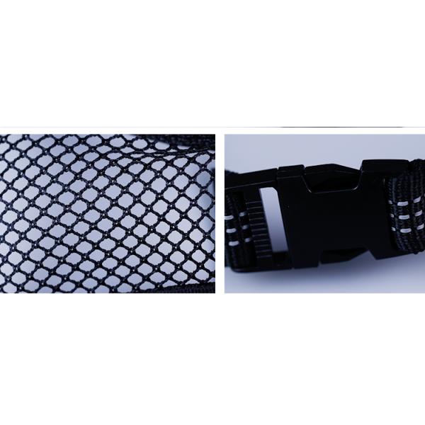 Reflective Nylon Mesh Dog Muzzle Custom Painted Logo Anti Barking