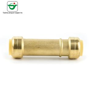 1/2 Inch CW617N CW614N Material Brass Slip Coupling Push Fit Fitting