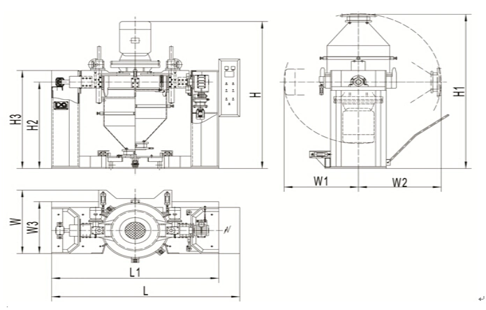 1000 Litre Masterbatch Mixer 1000 L Powder Blending Equipment
