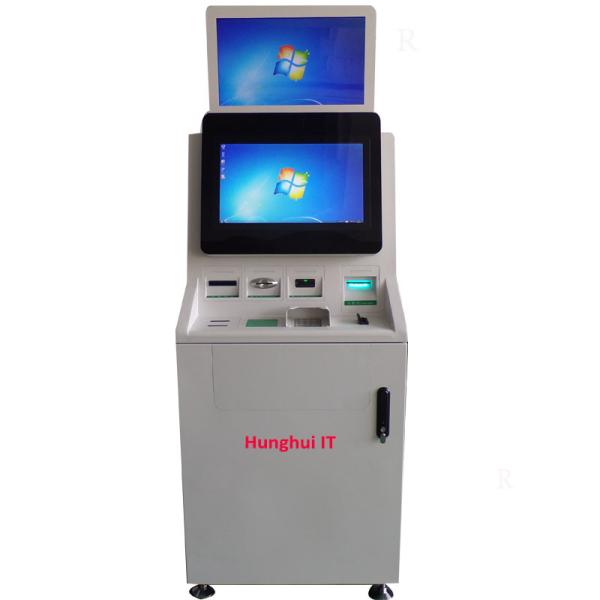 Dual Screen Hospital Self Service Kiosk For Patient Check In / Enquiry Registration / Report Printing